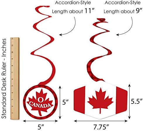 Голема Точка На Среќата Ден На Канада - Канадска Забава Виси Вертикални Украси и Вител Виси Декор Виртуелен Пакет