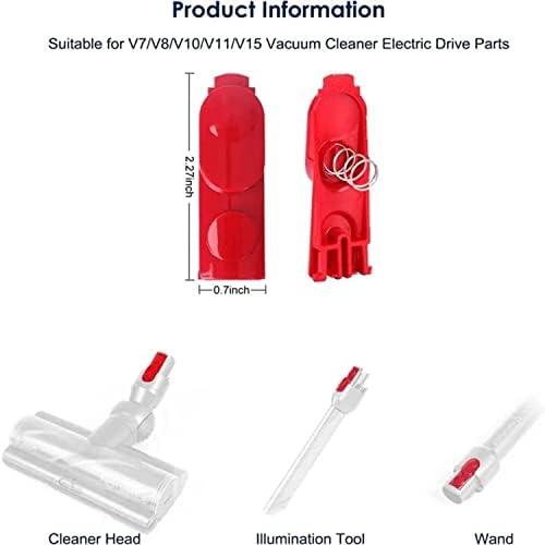 Одашен Клип Бравата Јазичето Копче За Dyson V7 V8 V10 V11 V15 Правосмукалка Електричен Погон Делови, Стапче Цевка/Осветлување Алатка/Почиста