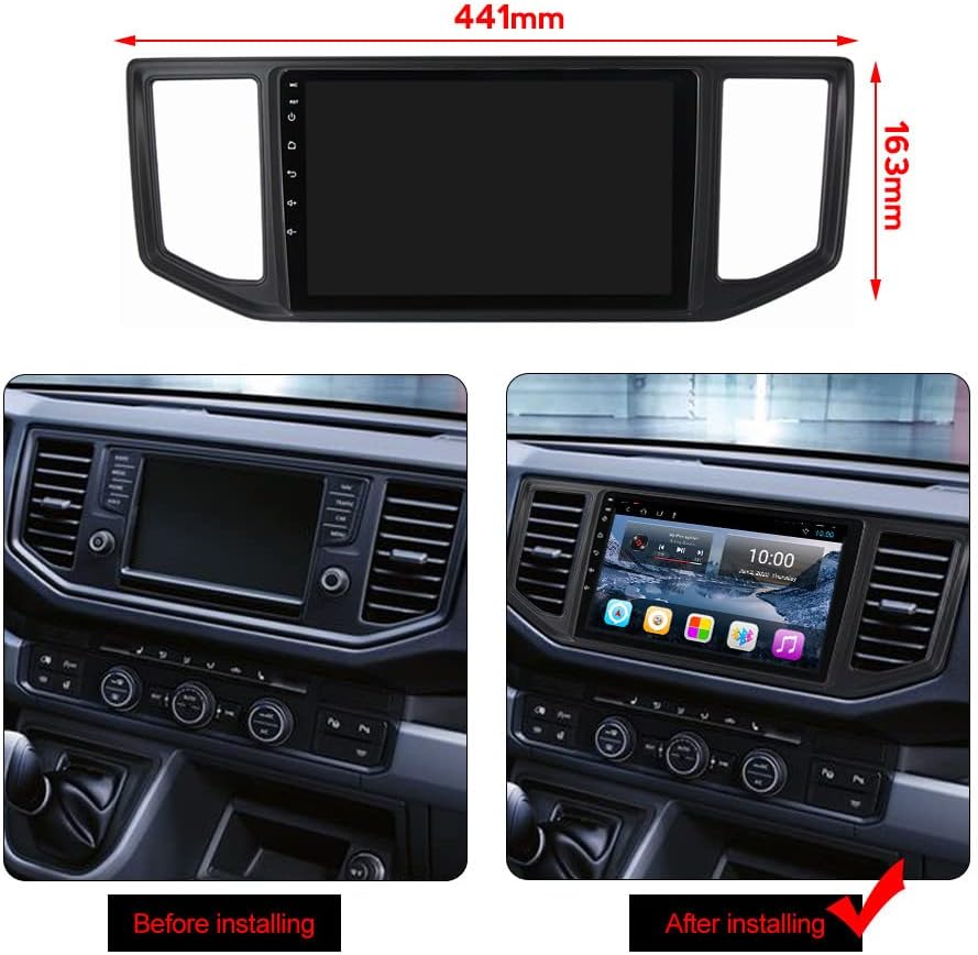 Roverone Автомобил Радио GPS За FOLKSWAGEN VW Крафтер 2017 2018 2019 2020 2021 Со Android Мултимедијален Плеер Навигација Стерео Bluetooth