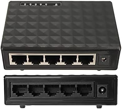 Конектори Switch Desktop Gigabit LAN Hub Exchange Ethernet 5 -порта адаптер мини мрежа EU/US адаптер за напојување -