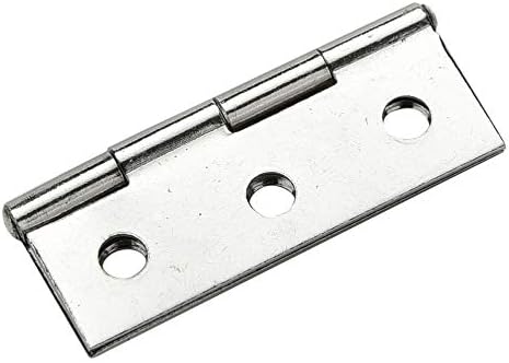 Jahh врата шарка 20 парчиња сребрен не'рѓосувачки челик 6 дупки за монтирање на задниот дел од 2,5 инчи долга шарка на вратата