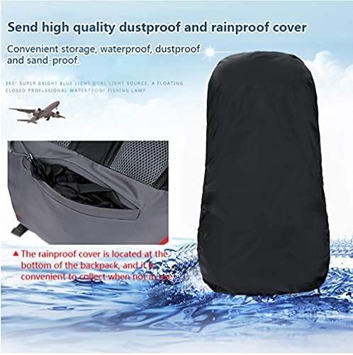 BSEASH 60L водоотпорен ранец за пешачење со лесен пат со покривка од дожд, дневен пакет на отворено спорт за качување на турнеја со кампување