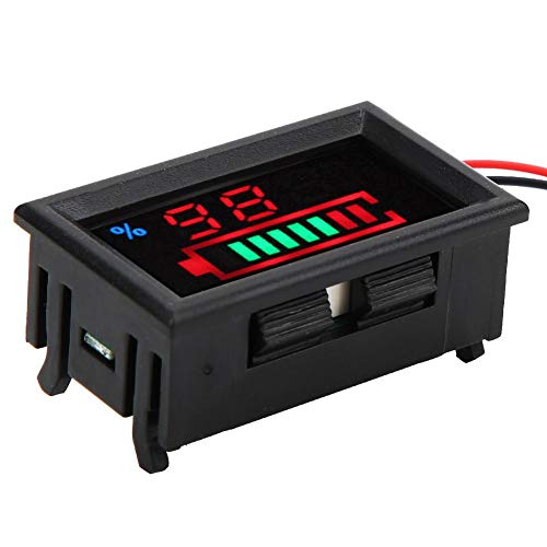 Индикатор за капацитет на батеријата YB27VE, дигитален LED монитор на капацитет на батеријата Монитор на напон и електрична енергија