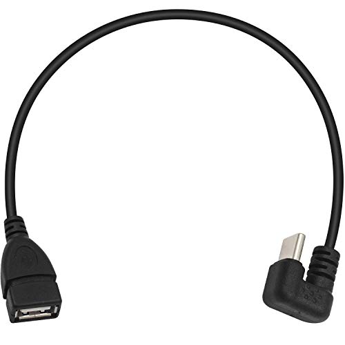 Adapter Poyiccot USB C до USB 2.0, USB C до USB адаптер, 180 степени U во облик на USB-C до USB-A женски адаптер за нов MacBook, Dell