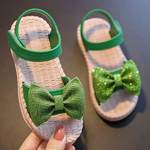 Деца деца новороденчиња девојки Soild Bowknot Princress чевли меки единствени не -лизгачки први пешаци предводни чевли за одење на дете од предветување