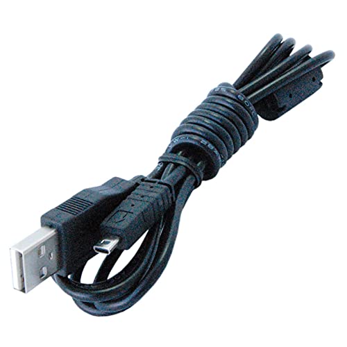 HQRP USB Кабел / Кабел Компатибилен Со pentax I-USB7 / IUSB7, OPTIO 43WR, 450, 550, 555, A30, A40 Дигитална Камера