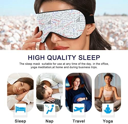 Унисекс спиење маска маска математика-домашни наставници-ден-дневна маска за спиење удобно покритие за сенка за спиење на очите