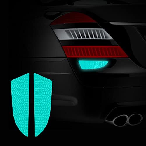 Дреоти 1пар Силни Рефлектирачки Налепници За Автомобили Безбедносен Знак За Ноќна Видливост Со Висок Интензитет Водоотпорен Огледало