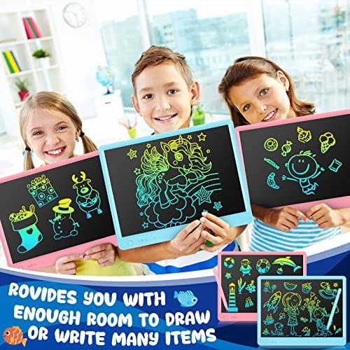 2 Парчиња Лцд Таблета за Пишување 15-инчен Шарен Екран За Цртање Рампа За Бришење Еднократна Употреба Електронски Деца Цртање