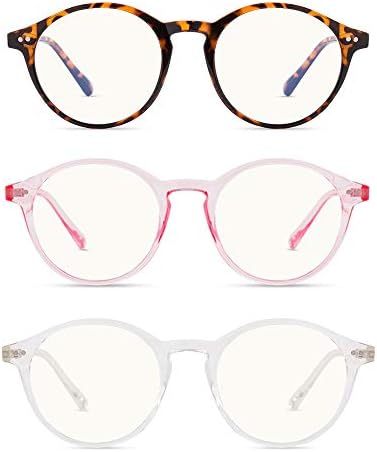 Нови 3 Пакет Сини Блокатор Очила За Жени/Мажи, Сина Светлина Блокирање Очила,Компјутерски Екран Очила