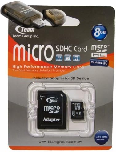 8GB Турбо Класа 6 Microsdhc Мемориска Картичка. Голема Брзина За Samsung Intrepid I350 JET JETSET S8000 Доаѓа со бесплатен SD