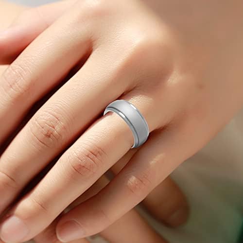 2023 година Нови прстени за мажи за ангажман, свадбени парови свадбени гумени прстени симпатична тинејџерска накит