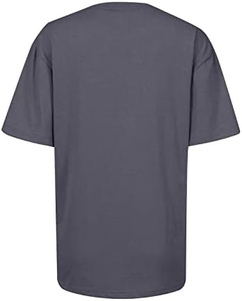 Пролет &засилувач; Лето Блузи За Жени 2023 Мода Повик Печатење Пуловер Краток Ракав Маица Блуза