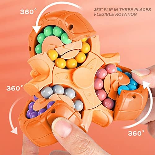 NiHewo ротирачки магичен грав коцка вртење, 2 во 1 смешни монистра загатки едукативни играчки, загатки за деца, играчки за образование