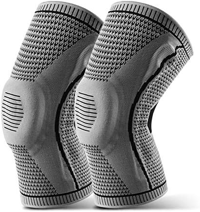 Поддршка за колено колено на коленото на мажите жени силика гел за дишење на коленото Компресија на ракав за артритис менискус солзи со солзи