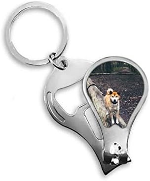 Јапонски Куче Миленичиња Животно Слика Ноктите Машина За Сечење Ножици Клуч Синџир