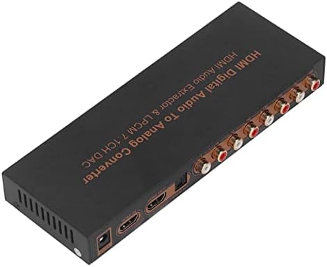Garsentx звук аудио декодер 4K HD мултимедијален интерфејс на LPCM 7.1CH 7RCA конвертор на декодер на звук, HDMI LPCM 7.1 или PCM