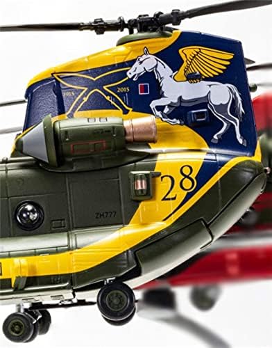 За Corgi Vertolch-47 Chinook Helicopter RAF HC.4 ZH777 RAF бр. 28 ескадрила, 100-годишна шема за годишнина, РАФ Бенсон, Оксфордшир, 7 април