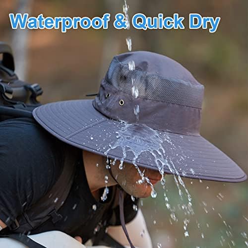 Широк капаче за сонце за мажи жени УВ заштита вентилирани летни капи за риболов пешачење градина плажа