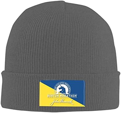Печатење на лого на Бостон Маратон, плетена капа, волна капа, топла мода на отворено плетено капаче унисекс