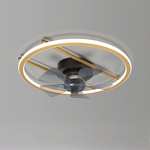 KMYX модерна светлина луксузна вентилатор тела за детска спална соба таванот ламба со 3-брзински ветерни немири светло со 3 бои LED затемнети