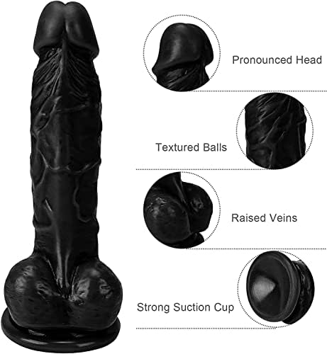 LOVENOTE реално дилдо за жени: Реална чаша за вшмукување Анален дилдо за мажи меки силиконски дилдо возрасни секс играчки со топки