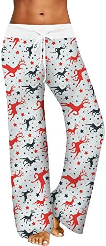 Бафало карирани панталони за пижами со високи половини, цветни печати, пјс, за спиење со џебови, панталони за атлетски салони за џебови