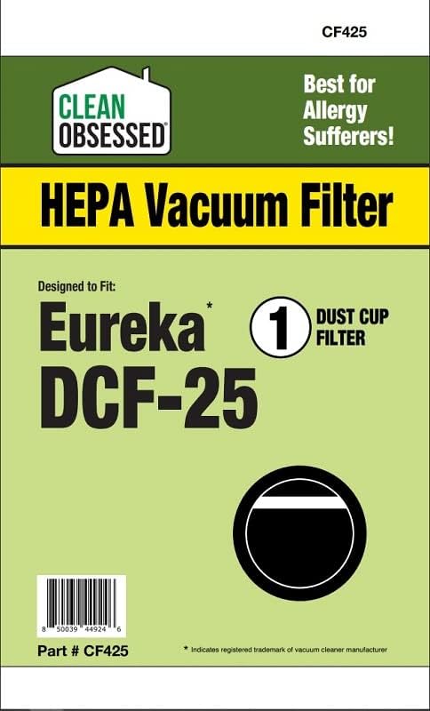 Чист опседнат ХЕПА замена за прашина филтер за Eureka DCF-25