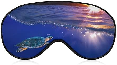 Море Желка Пливање Над Коралниот Гребен Маска За Очи Спиење Врзани Очи Со Прилагодливи Ремени Блокови Лесен Ноќен Заслепувач
