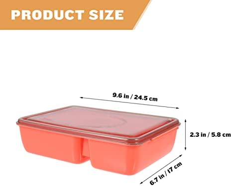 Зеродеко Бенто кутија Бенто, 3 контејнери за подготвување на оброци, за деца, пластични контејнери за складирање на храна што може да се употреби,