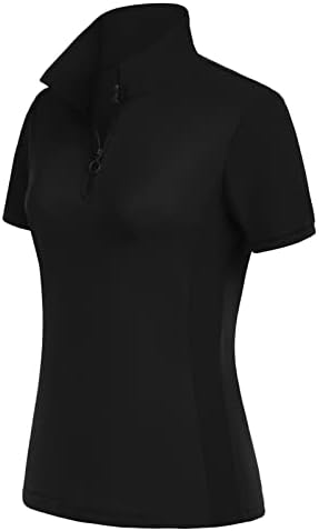 Jackек Смит женски кратки ракави кошули за голф суво вклопување влага пол кошули