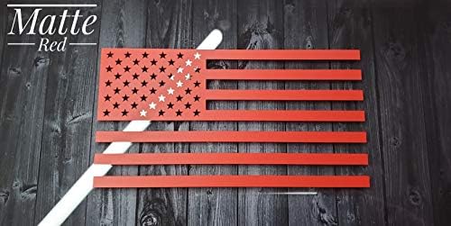 Американско знаме премија 5,7 x 3 умре - исечете ја налепницата за винил за прозорци за автомобили, MacBook, Walls, лаптопи, студија, лична опрема