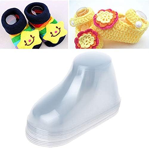 LTKJ 50Pcs/25 Пара Јасно Пластични Бебе Нозе Дисплеј Детски Чизми Чорапи Чевли Поддржува Држач За Држач За Обликување За Продавница
