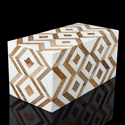 Хендикера за занаетчиски производи 10x5x5 Рачно изработени декоративни кутии Организатор за складирање на колекција на марки