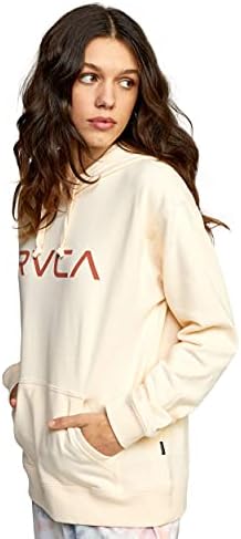 РВЦА женско графичко руно пуловер со качулка