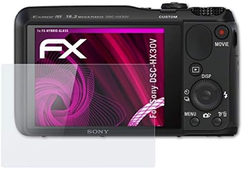 Атфоликс пластично стакло заштитен филм компатибилен со Sony DSC-HX30V стакло заштитник, 9H хибриден стаклен стаклен екран