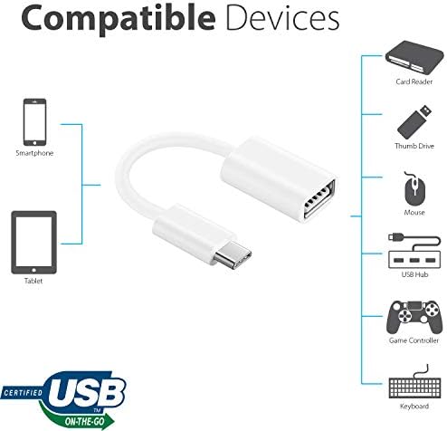 OTG USB-C 3.0 адаптер компатибилен со вашиот LG 40WP95C-W за брзи, верификувани, мулти-употреба функции како што се тастатура, палецот,