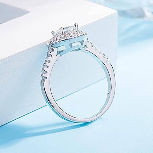 Венчален прстен за жени злато прилагодлив на жените накит Елегантен скапоцен камен, loveубовен прстен за забава украси украси за машки и женски