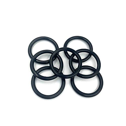 Нитрилна гума О-прстени, 4мм ОД 1мм ширина, метричка буна-n тапа О-прстени тркалезни запечатувачки запечатувања црни 50 парчиња