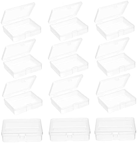 ВИКАСКИ 24 парчиња Кутии Додаток Накит Мали Апчиња Со Шарки Стареење Мини Собирање Пластични Кутии Ситни Правоаголни Универзални Предмети