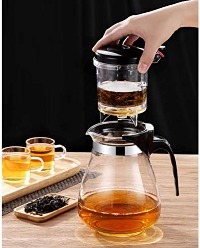 Стакло чајник отпорен на топлина кинески кунг фу чај сет котел кафе стакло за кафе, удобен канцелариски сад за чај, јубин1993