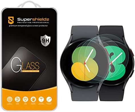 Супершилдз Дизајниран За Samsung Galaxy Watch 5 / Galaxy Watch 4 Заштитник На Екранот Од Калено Стакло, Против Гребење, Без Меурчиња