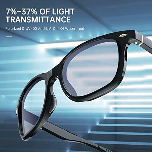 Wicue Електронски Поларизирани Фотохромни Очила За Сонце Контрола НА Лизгање Ув400 Заштита За Мажи Жени Возење Велосипед Спортски Очила