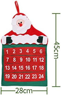БЕСПОРТБЛ Календари Дедо Мраз Виси Календар 2020 Божиќен Календар За Доаѓање 24 Дена Одбројување Џебни Празници Украси Стендиг Календар