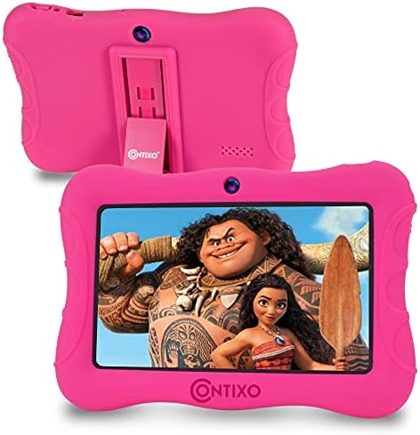 Contixo Kids Tablet v9, 7-инчен HD, на возраст од 3-7, таблет за деца со камера, контрола на родител-Android 10, 32 GB, WiFi, таблет