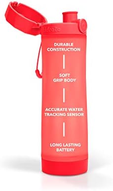 Hidrate Spark 3 Smart Water Botth, го следи внесот на вода и сјае за да ве потсети да останете хидрирани, БПА бесплатно, 20 мл, корали