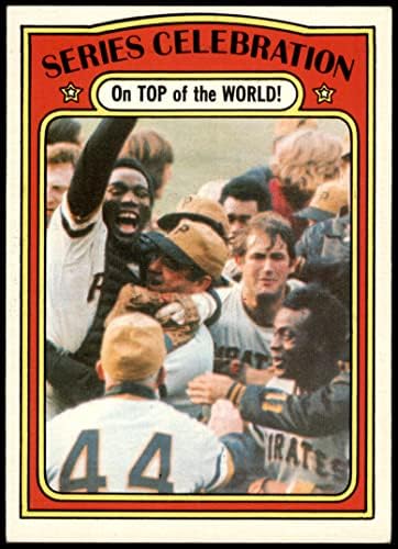 1972 Топс # 230 1971 Резиме На Светската Серија-Прослава Мани Сангилен/Лук Вокер/Џин Клин Питсбург/Балтимор ПИРАТИ/ОРИОЛИ ПОРАНЕШНИ ПИРАТИ/Ориоли