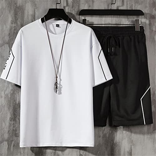 Машка маица и кратки машки летни врвови и панталони од Хукаи, кои одговараат на нови спортови, сет на улични врвови на улични маички маички