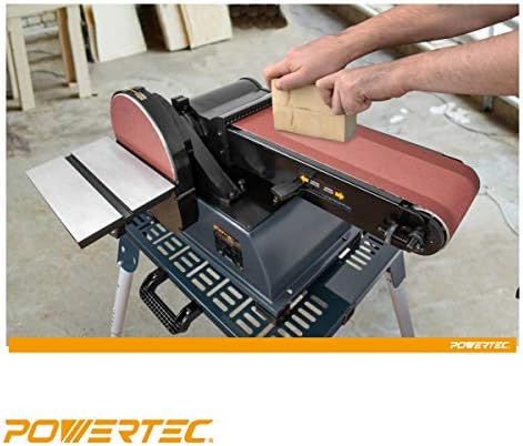 POWERTEC 110203 6 x 48-инчни пескачки ремени | 240 ремен за пескарење на алуминиум оксид | Премиум шкурка - 3 пакет