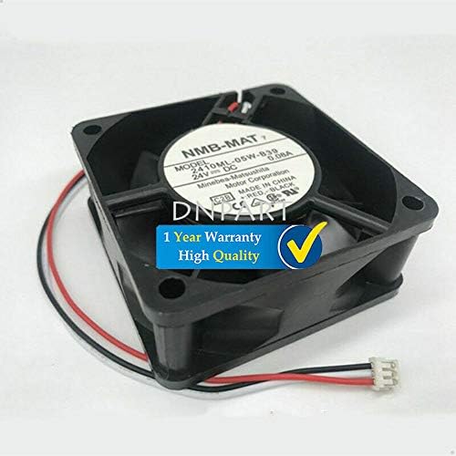 DNPART компатибилен за NMB 2410ML-05W-B39 DC24V 0.08A 60 * 60 * 25mm 6cm 3PIN вентилатор за ладење